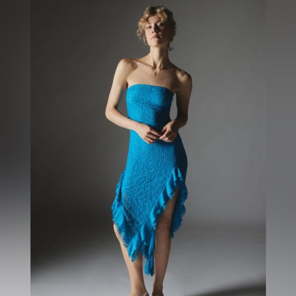 Silence + Noise Blue dress